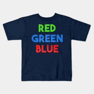 Fake Red Green Blue colors Kids T-Shirt